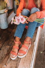 将图片加载到图库查看器,Cute Summer Women Golden Sandals Platform Heels Cross Strap Ankle Lace Beach Party Shoes Open Toe Ankle Platform Strap Casual Shoes Platform Wrap Rubber Sole Flat Sandal