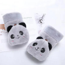 Load image into Gallery viewer, Cute Winter Warm Soft Half Finger Thick One Size Gloves For Women Fashionable Warm Comfortable Stylish Gloves For Girls