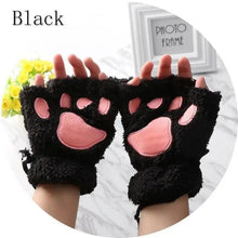Load image into Gallery viewer, Cute Women Winter 1Pair Warm Fingerless Lovely Gloves Fluffy Colorful Comfortable Gloves For Autumn