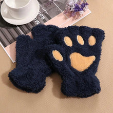 Load image into Gallery viewer, Cute Women Winter 1Pair Warm Fingerless Lovely Gloves Fluffy Colorful Comfortable Gloves For Autumn