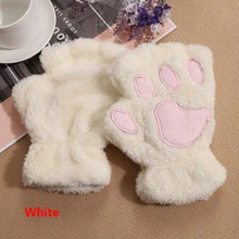 Load image into Gallery viewer, Cute Women Winter 1Pair Warm Fingerless Lovely Gloves Fluffy Colorful Comfortable Gloves For Autumn