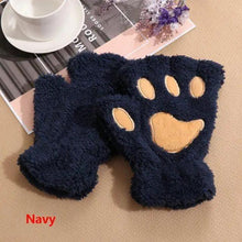 Load image into Gallery viewer, Cute Women Winter 1Pair Warm Fingerless Lovely Gloves Fluffy Colorful Comfortable Gloves For Autumn