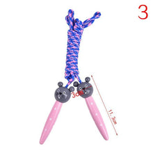 将图片加载到图库查看器,Cute Wood Handle Kids Children Skipping Jump Adjustable Cotton Jump Ropes For Kids Skipping Fitness Rope Wooden Handle Jumping Rope For Children Exercise Workout Activity