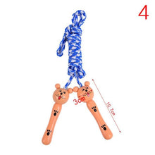 将图片加载到图库查看器,Cute Wood Handle Kids Children Skipping Jump Adjustable Cotton Jump Ropes For Kids Skipping Fitness Rope Wooden Handle Jumping Rope For Children Exercise Workout Activity