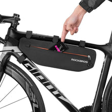 Load image into Gallery viewer, Cycling Bicycle Bags Top Tube Front Frame Bag Waterproof Road Dirt-resistant Bike Accessories Bags Bike Frame Bag Waterproof Bike Elegant Design Bag Bicycle Under Top Tube Bag Corner Pouch Storage Bag For Cycling Accessories