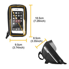 Load image into Gallery viewer, Cycling Bicycle Bike Head Tube Handlebar Cell Mobile Phone Bag Case Holder Screen Phone Mount Bags Case Bag Bicycle Bag Waterproof Bike Phone Mount Top Tube Bag Bike Phone Case Holder Accessories Cycling Pouch Compatible With Smartphones
