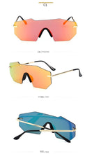 Load image into Gallery viewer, Cycling Glasseses Sports Sunglasses UV400 Protection Baseball Fishing Ski Running Go Unisex Polarized Rectangle Shape Sunglasses For Men & Women Retro Shape Mirror Frameless Glasses