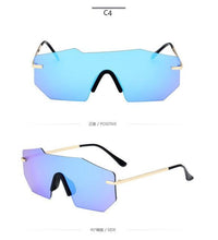 Load image into Gallery viewer, Cycling Glasseses Sports Sunglasses UV400 Protection Baseball Fishing Ski Running Go Unisex Polarized Rectangle Shape Sunglasses For Men & Women Retro Shape Mirror Frameless Glasses
