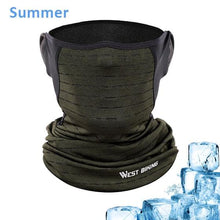 将图片加载到图库查看器,Cycling Headwear Winter Men Anti-sweat Breathable Cycling Face Cover Running Bicycle Bandana Sports Scarf Headband Neck Gaiter Face Mask Scarf Dust Sun Protection Cool Lightweight Windproof Breathable Fishing Hiking Running Cycling