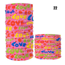 将图片加载到图库查看器,Cycling Mask Outdoor Sports Magic Head Scarf Printing Headband Bike Wrist Band Bandana for Windproof Sunscreen Bike Masks Bandanas Women Men Neck Gaiter Cover Turban Multipurpose Balaclava Elastic UV Face Shields for Women