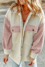 Load image into Gallery viewer, Women Cute Sherpa Jacket with Button Closure and Collared Neck in Elegant Retro Style