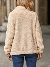 Load image into Gallery viewer, Women's Fuzzy Zip-Up Jacket with Pockets – Soft & Cozy Long Sleeve Outerwear