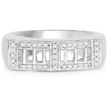 将图片加载到图库查看器,14K Yellow Gold Plated 0.19 Carat Genuine White Diamond .925 Sterling Silver Ring