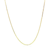 Load image into Gallery viewer, 18k Yellow Gold Diamond Cut Cable Link Chain (0.80 mm)
