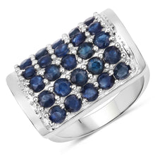 Load image into Gallery viewer, 2.75 Carat Genuine Blue Sapphire .925 Sterling Silver Ring