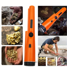 Load image into Gallery viewer, 360° Pinpointer Metal Detector with LED, Vibration & Holster (Orange)