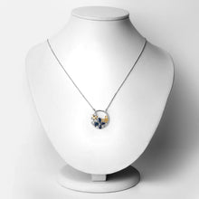 Load image into Gallery viewer, 1.41 Carat Genuine Blue Sapphire and White Topaz .925 Sterling Silver Pendant