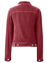 Load image into Gallery viewer, Casual Button-Up Long Sleeve Jacket with Chest Pockets and Relaxed Fit