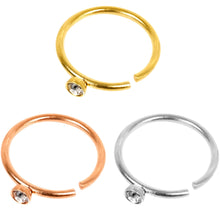 Load image into Gallery viewer, 20G 5/16 Clear Gem Multi Color Seamless Circular Ring Set of 5