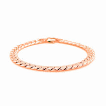 将图片加载到图库查看器,14K Rose Gold Cuban Link Bracelet