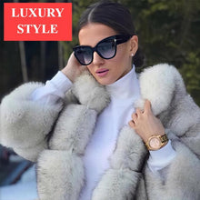 Load image into Gallery viewer, New Luxury Polarized Elegant Sunglasses for Women and Lady Luxury Designer Fashion Cat Eye Style Oversized Sunglasses Gradient Sunglasses With UV400 Protection