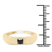 Load image into Gallery viewer, 0.25 Carat Genuine Black Diamond .925 Sterling Silver Ring