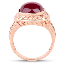 Load image into Gallery viewer, 9.14 Carat Glass Filled Ruby and Ruby .925 Sterling Silver Ring