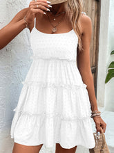 将图片加载到图库查看器,Elegant White Spaghetti Strap Dress Minimalist & Chic Summer Essential Unique Retro Dress