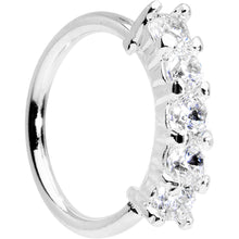 将图片加载到图库查看器,18G 5/16 Clear CZ Quintet Seamless Circular Ring