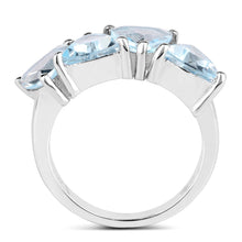 Load image into Gallery viewer, 5.00 Carat Genuine Blue Topaz .925 Sterling Silver Ring