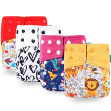 将图片加载到图库查看器,Trend New Print Eco-friendly Cloth Diaper Baby pocket Waterproof Cartoon Owl Baby Diapers Reusable Cloth Nappies For Baby and Kids