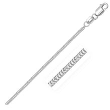 Load image into Gallery viewer, 14k White Gold Foxtail 1.0mm Chain