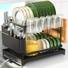 将图片加载到图库查看器,Black Metal Dish Rack – 2-Layer / 3-Layer