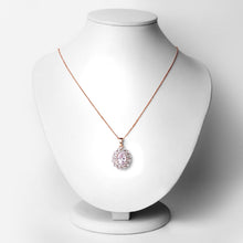 将图片加载到图库查看器,4.26 Carat Genuine Kunzite and White Topaz .925 Sterling Silver Pendant