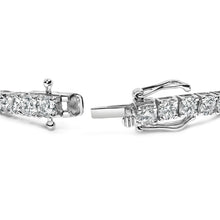 Load image into Gallery viewer, 14K White Gold 5.00 Cttw Prong Set Lab Grown Round Diamond Classic Tennis Bracelet (F-G Color, VS2-SI1 Clarity) - 7.25"