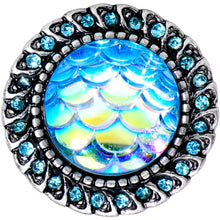 Load image into Gallery viewer, 00G Aqua Gem Iridescent Blue Mermaid Scale Screw Fit Plug Set