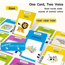 Load image into Gallery viewer, Flash Card Learning Toy β 112 Cards, 224 Words | USB Rechargeable Reading Toy for Kids (Pink/Blue)