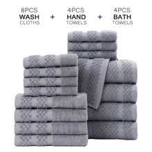Load image into Gallery viewer, Gray Cotton Bath Towel Set (10β32 pcs)
