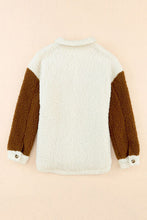 Load image into Gallery viewer, Women Cute Sherpa Jacket with Button Closure and Collared Neck in Elegant Retro Style