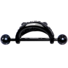 Load image into Gallery viewer, 14G 5/8 Black Fearsome Fangs Nipple Shield Set