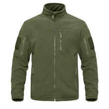 将图片加载到图库查看器,Dark Blue Warm Multi-Pockets Outdoor Tactical Fleece Jacket Soft Unique Style Jacket Work Coats Men's Windbreaker Jacket Sport Hiking Coat For Winter And Autumn