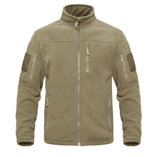 将图片加载到图库查看器,Dark Blue Warm Multi-Pockets Outdoor Tactical Fleece Jacket Soft Unique Style Jacket Work Coats Men's Windbreaker Jacket Sport Hiking Coat For Winter And Autumn