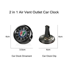 将图片加载到图库查看器,Dashboard Car Clock Air Clip Interior Car Accessories Car Dashboard Clock Cars Air Vent Clip Quartz Clocks Mini Luminous Quartz Analog Watch Universal Pocket Stick On Clock Perfect Decoration for Boats Bikes Auto Home Decoration
