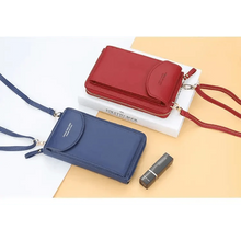 将图片加载到图库查看器,Dazzling Women Wallet Bags Big Card Holder Clutch Messenger Long Shoulder Straps - Trendy Designer Female Clutch Cross Body Bag