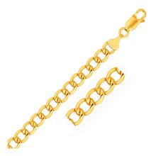 Load image into Gallery viewer, 10k Yellow Gold Lite Curb Bracelet (6.20 mm)