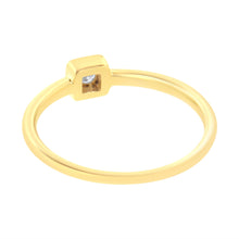 将图片加载到图库查看器,14K Yellow Gold Plated .925 Sterling Silver 1/20 cttw Miracle Set Diamond Promise Ring (J-K Color, I1-I2 Clarity) - Size 6