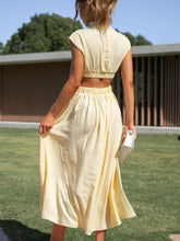 Load image into Gallery viewer, Modern Cutout Mock Neck Sleeveless Ruched Dress Elegant Dress For Women