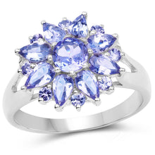 Load image into Gallery viewer, 2.43 Carat Genuine Tanzanite .925 Sterling Silver Ring
