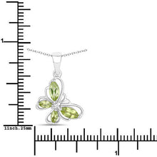Load image into Gallery viewer, 0.64 Carat Genuine Peridot .925 Sterling Silver Pendant
