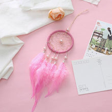 将图片加载到图库查看器,Decoration Home Dream Catchers Hanging Wall Decor Art Pendant Handmade Traditional White Cloud Dream Catcher With Led String Lights Wall Hanging Kids Room Decor Nursery Wall Art Ornament Decor Craft Gift Cute Wind Chimes National Feather Kids Girls